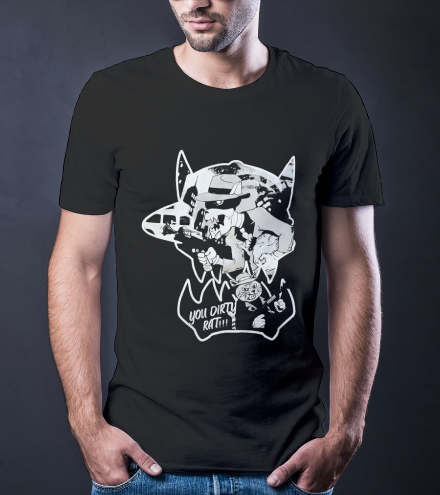 Gangster Animals You Dirty Rat Mobster Showdown Guns T-Shirt