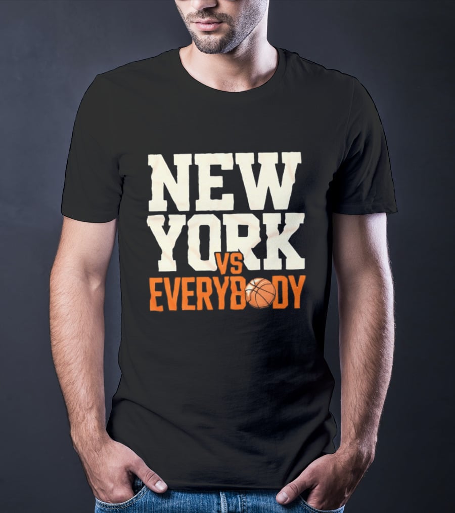 New York Knicks Vs Everybody Basketball Team Fan T-Shirt