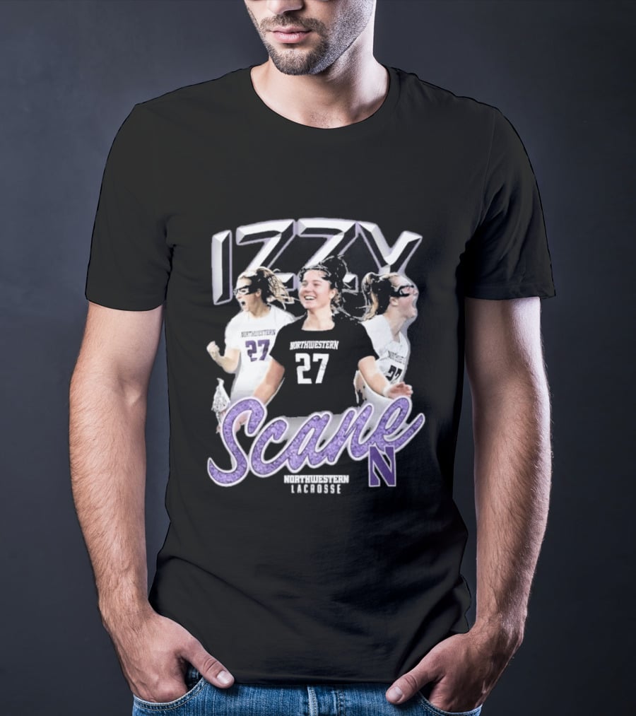 Northwestern Wildcats Izzy Scane 27 Lacrosse Star Athlete Highlights T-Shirt