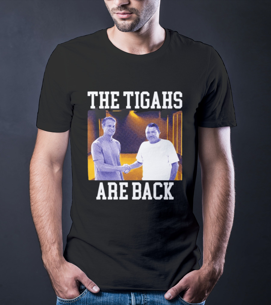 Lane Kiffin Ed Orgeron The Tigahs Are Back LSU Duo Handshake T-Shirt