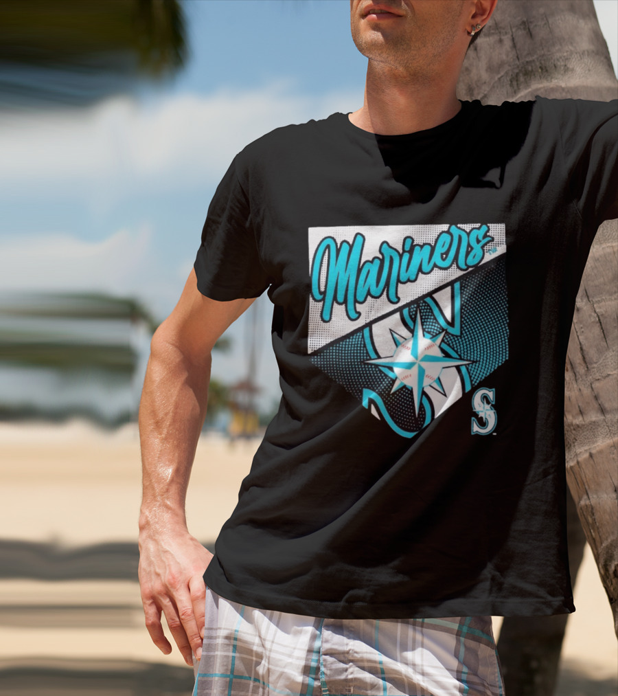 Mariners Compass Baseball Seattle Mariners T-Shirt