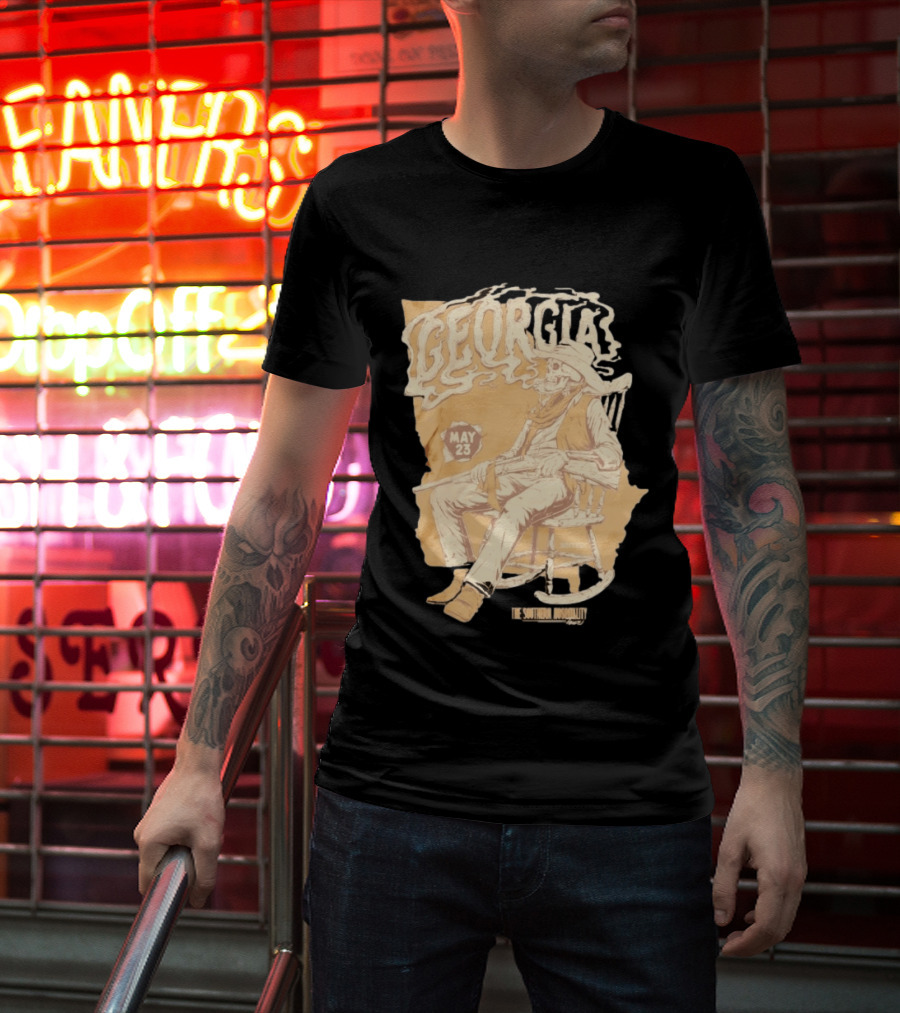 Georgia Skeleton Cowboy Southern Hospitality Tour May 23 MMXXVI T-Shirt