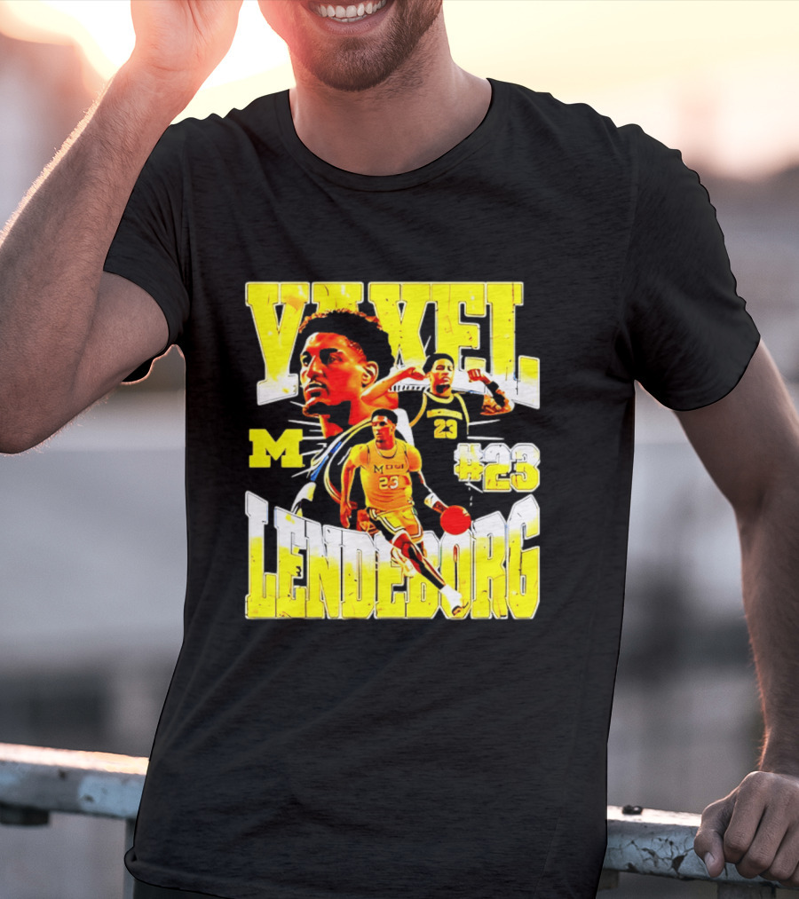 Yaxel Lendeborg #23 Michigan Wolverines Basketball M Player T-Shirt