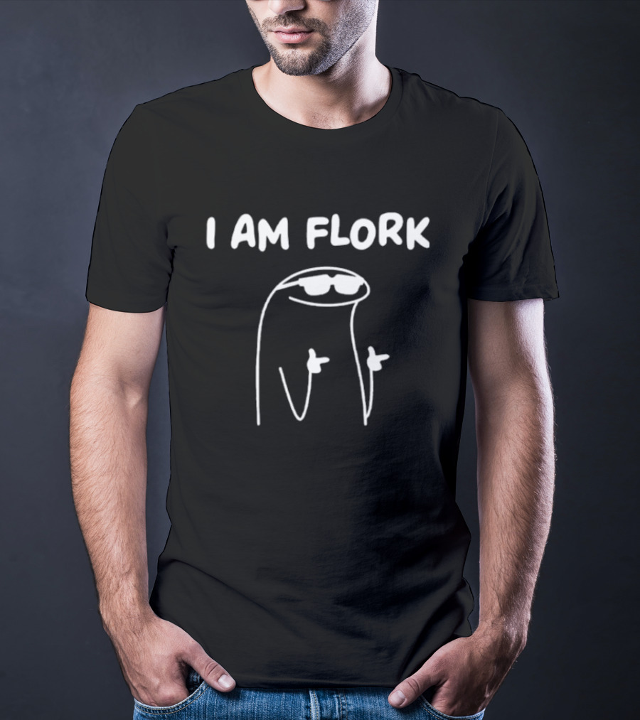 I Am Flork Meme Sunglasses Gesture T-Shirt