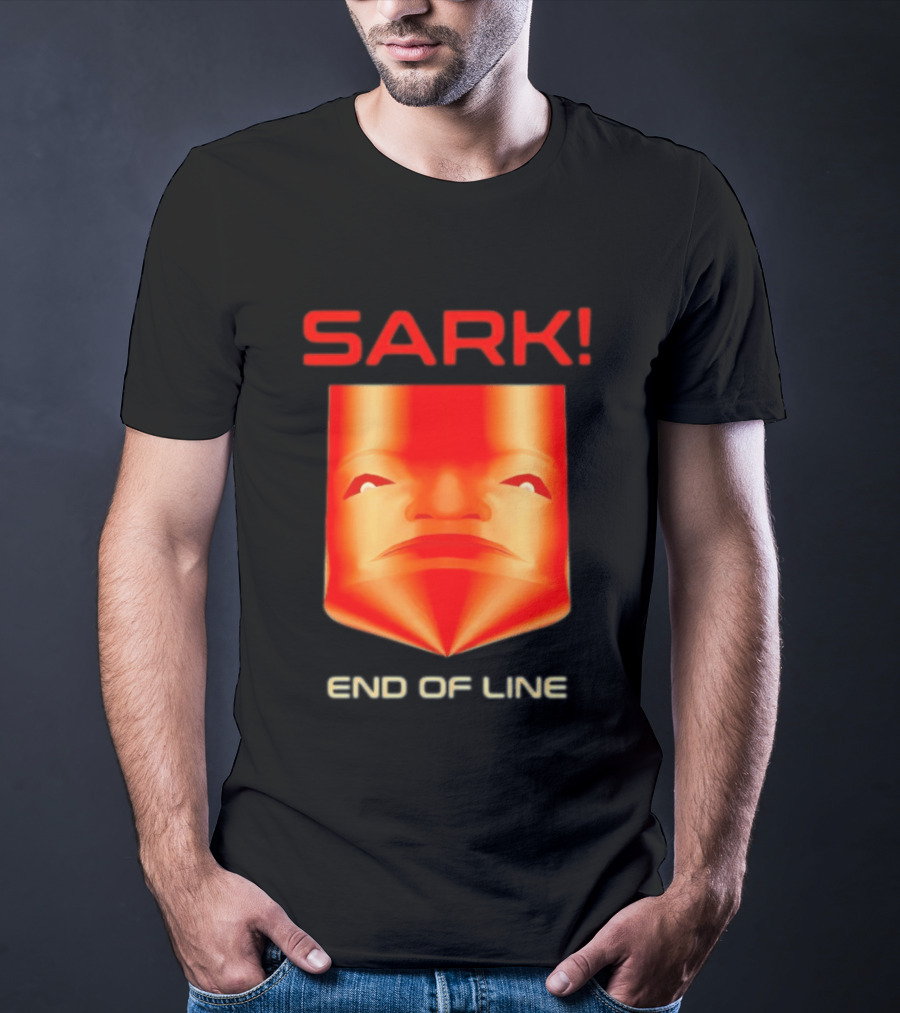 Sark End Of Line Retro Gaming Villain Face T-Shirt