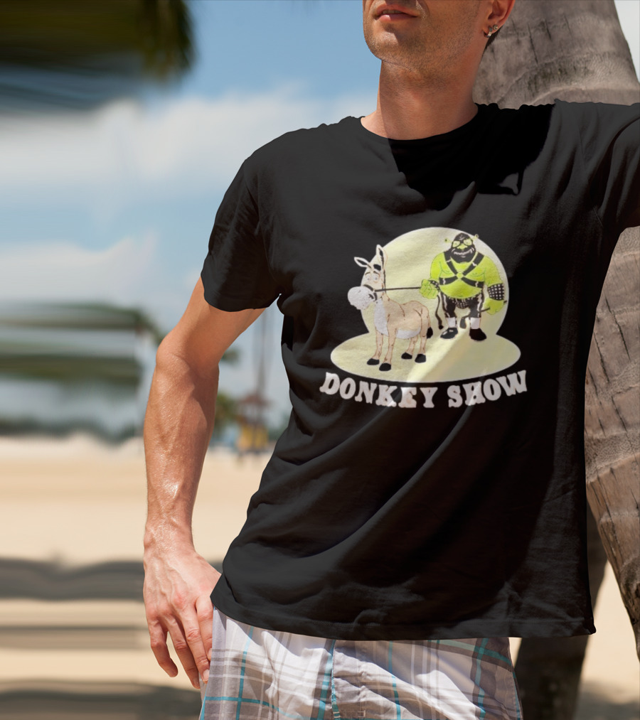 Shrek Gimp Donkey Show Leash T-Shirt