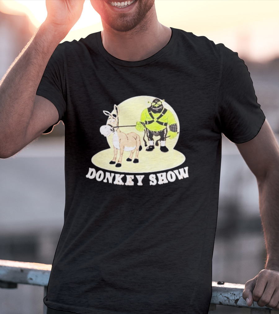Shrek Gimp Donkey Show Leash T-Shirt