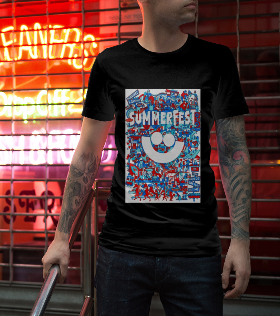Summerfest Milwaukee Lakefront 2026 June 18 20 June 25 27 July 2 4 Event T-Shirt