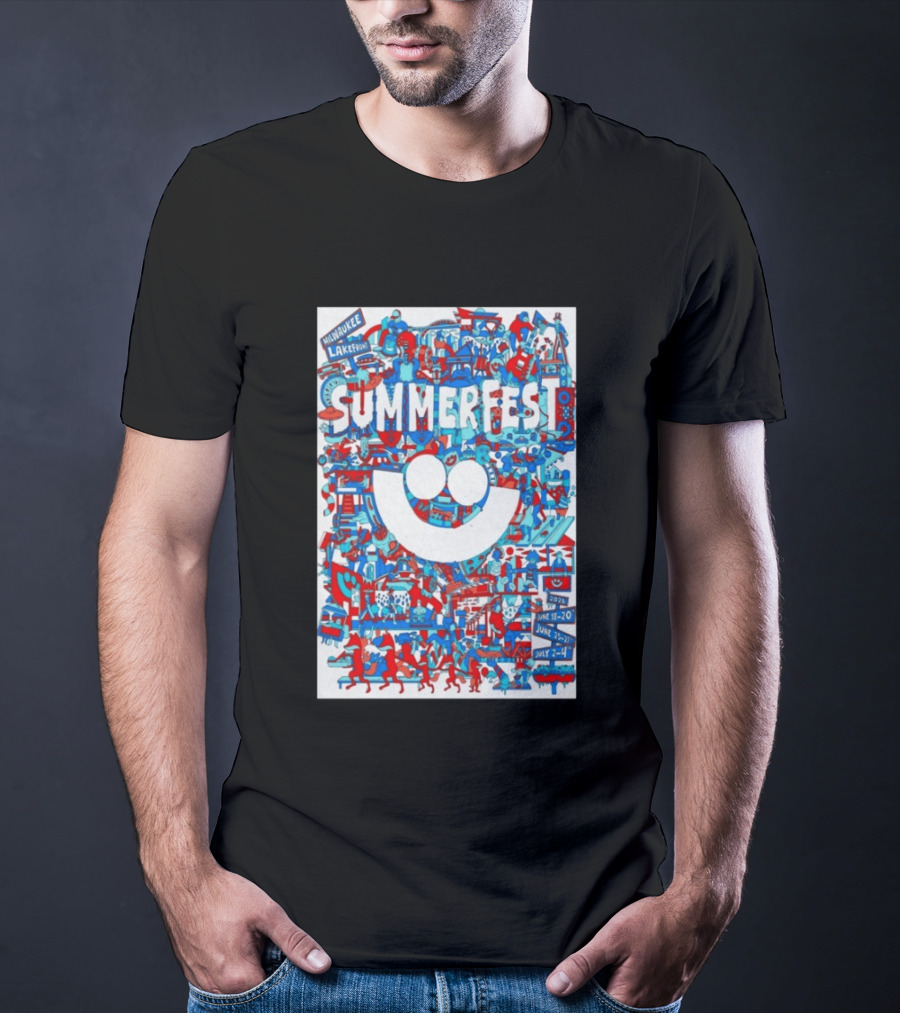 Summerfest Milwaukee Lakefront 2026 June 18 20 June 25 27 July 2 4 Event T-Shirt