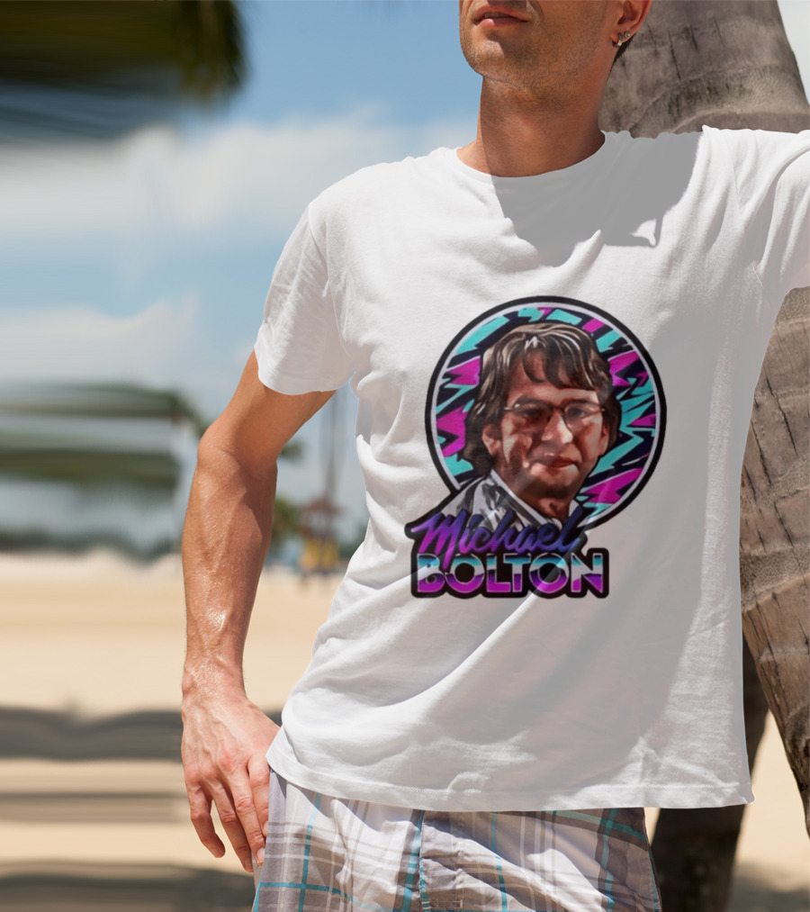 Michael Bolton 80s Aesthetic Office Humor T-Shirt