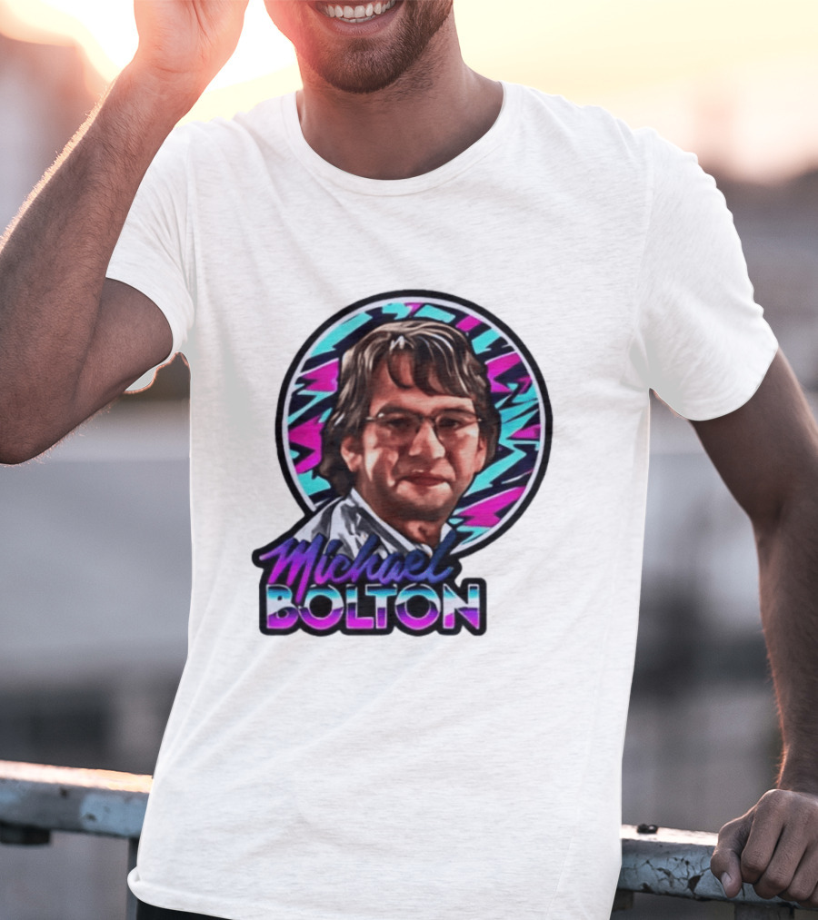 Michael Bolton 80s Aesthetic Office Humor T-Shirt