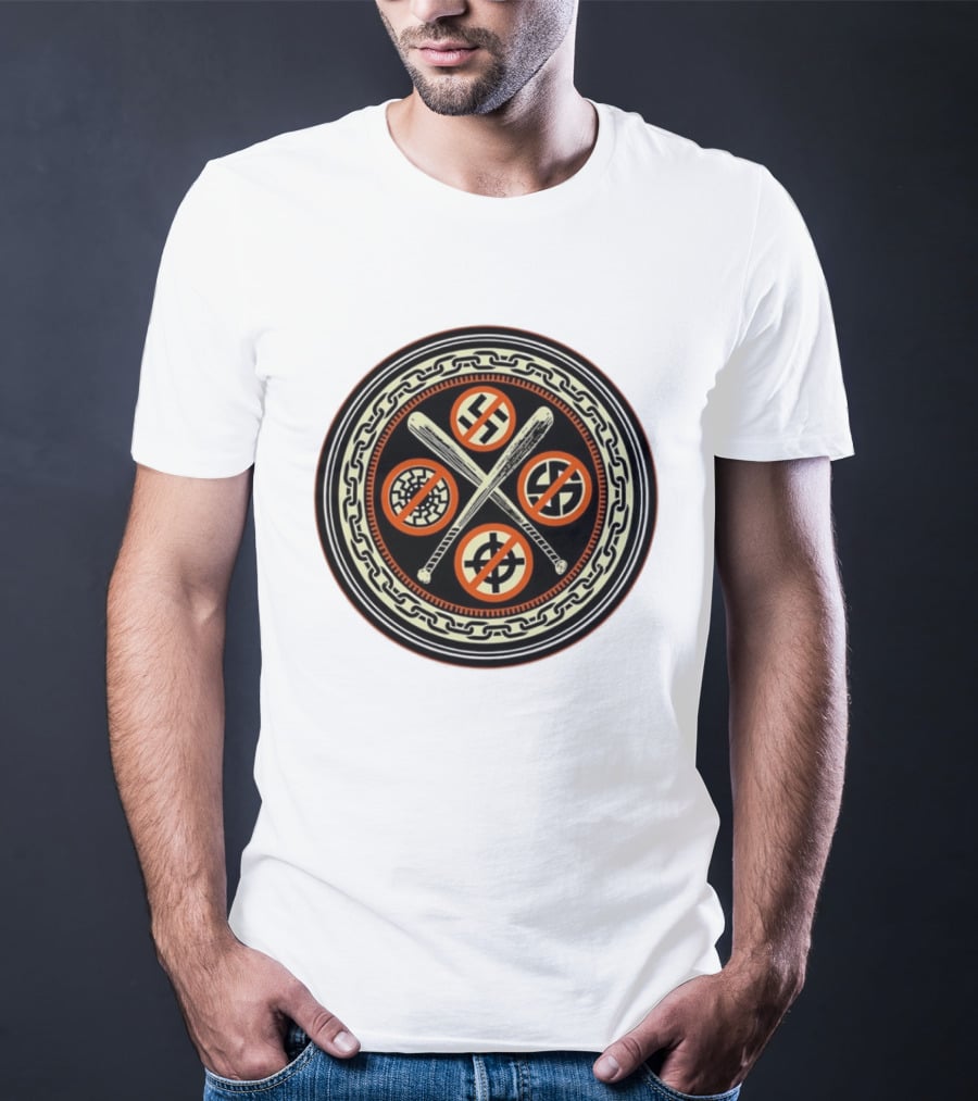 Antifascist Action Symbol No Nazis Iconography T-Shirt