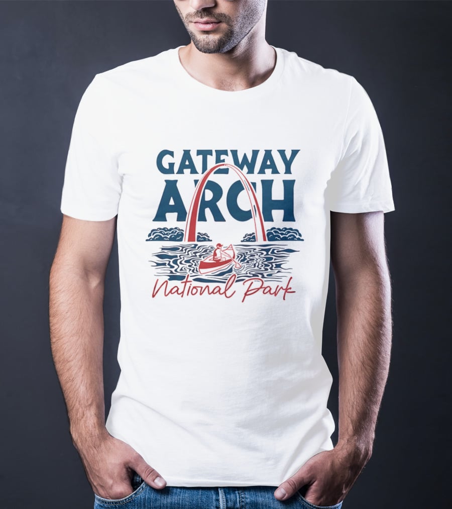 Gateway Arch National Park Canoe Adventure T-Shirt