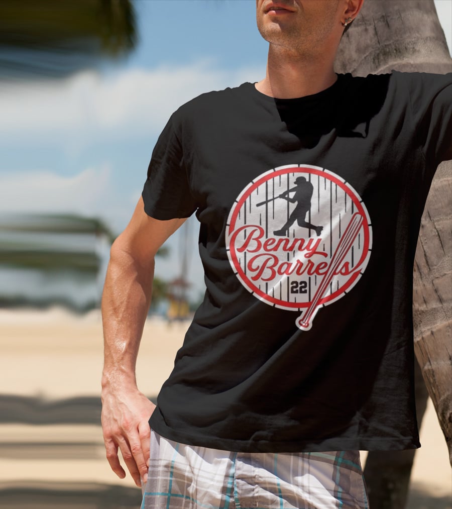 Benny Barrels New York Yankees 22 Baseball T-Shirt