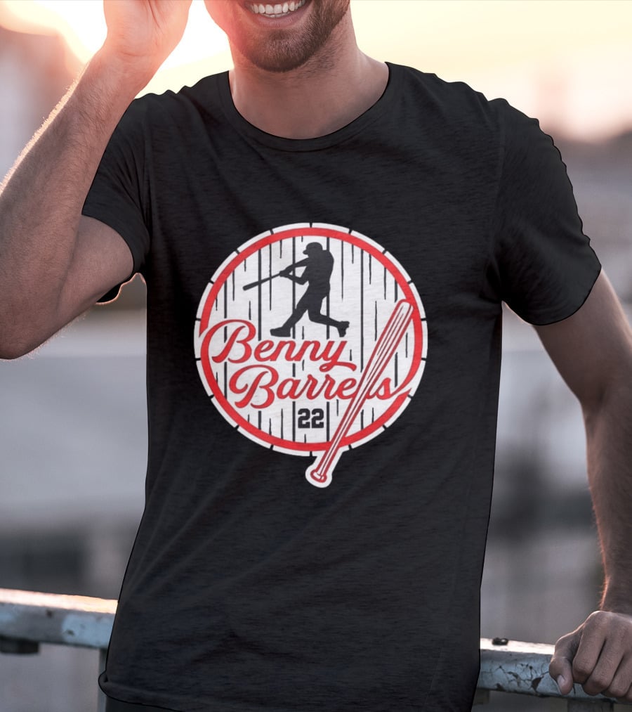 Benny Barrels New York Yankees 22 Baseball T-Shirt