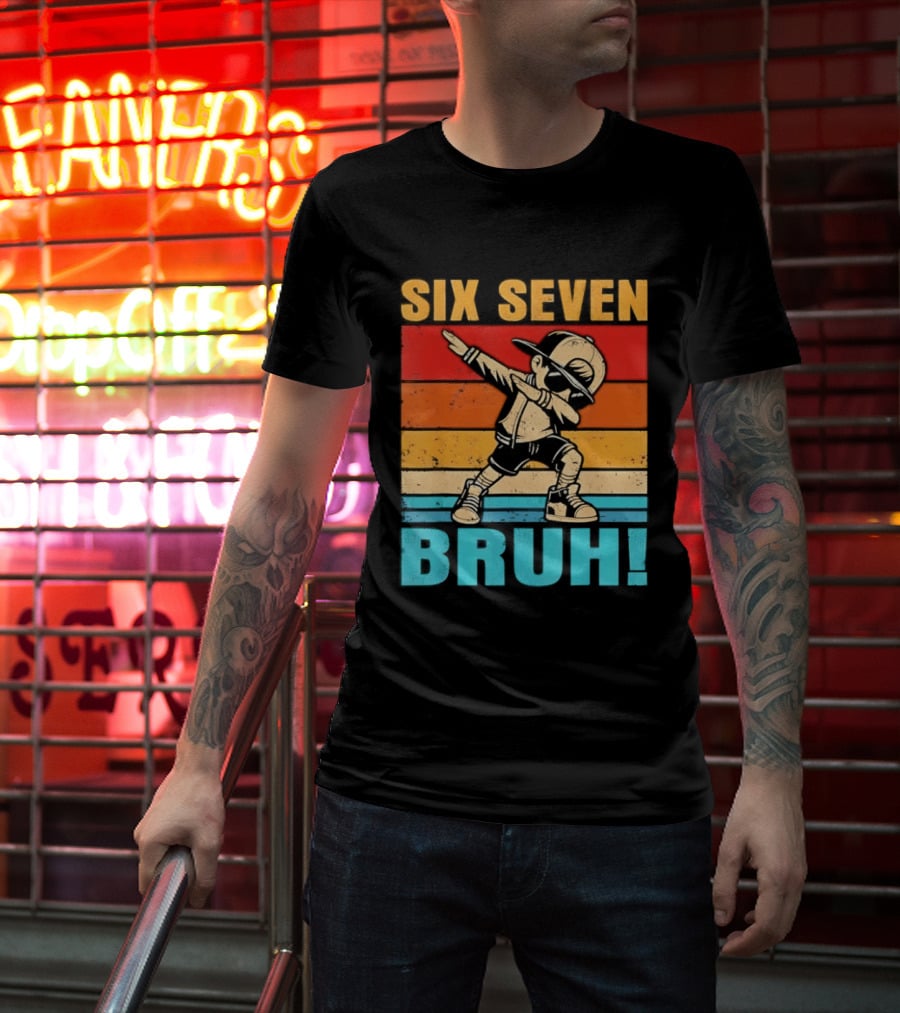 Six Seven Birthday Dab Bruh Kid T-Shirt