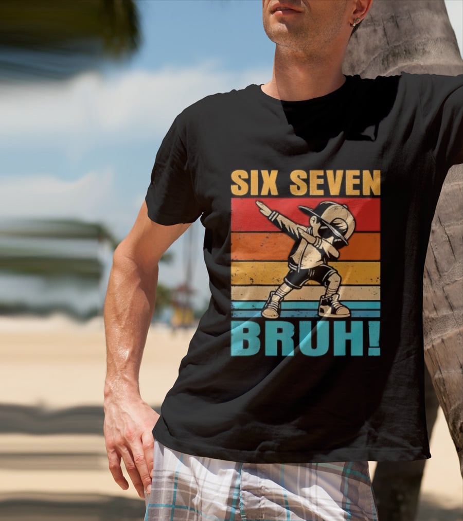Six Seven Birthday Dab Bruh Kid T-Shirt