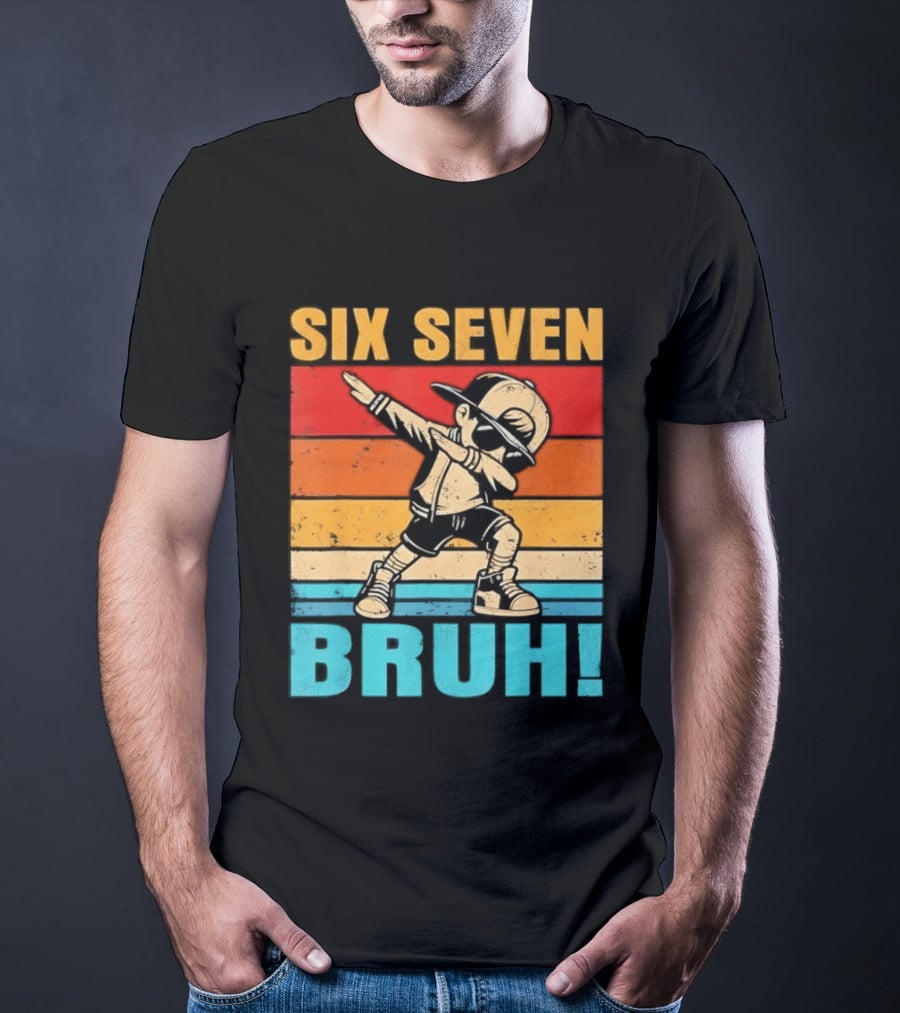 Six Seven Birthday Dab Bruh Kid T-Shirt