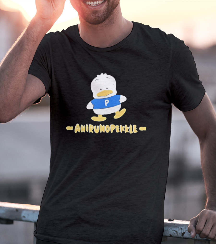 AhirunoPekkle P Blue Sanrio Character Duck T-Shirt