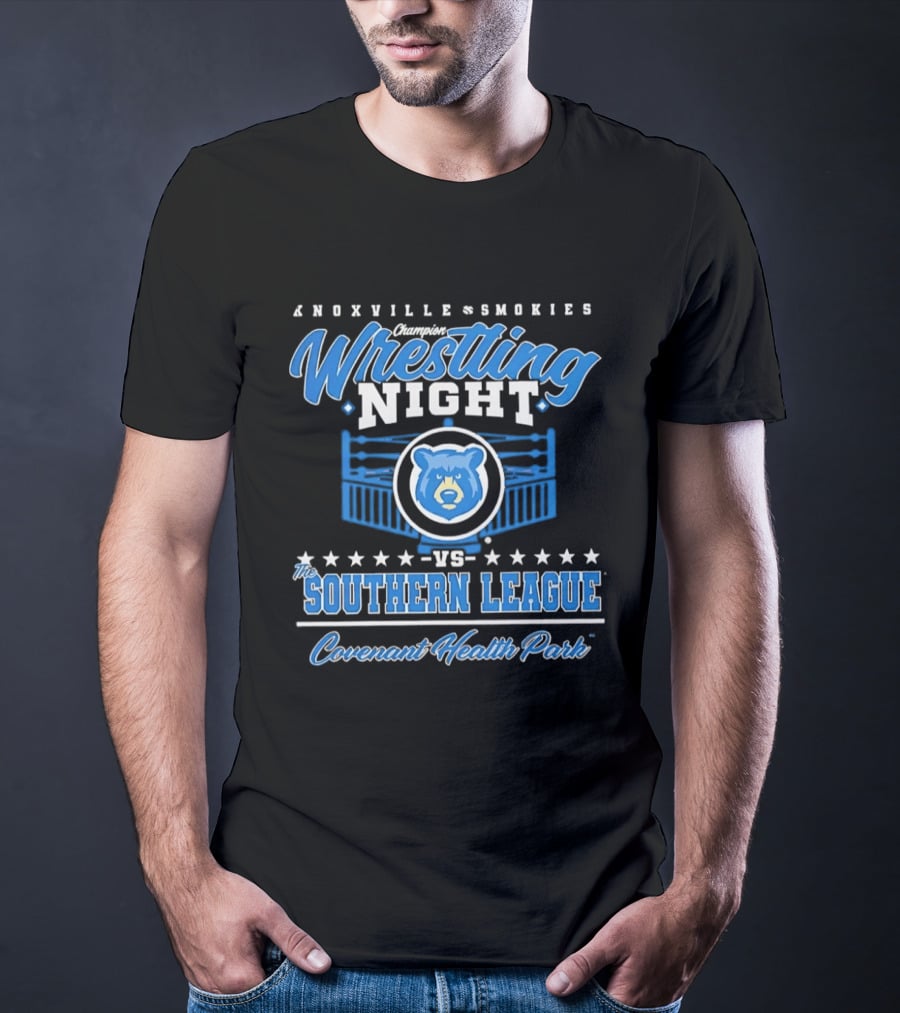 Knoxville Smokies Wrestling Night Vs Southern League Covenant Health Park T-Shirt