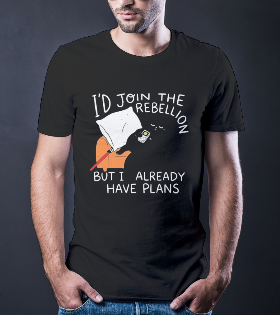 Lazy Cat Gaming Couch Rebellion Plans Funny Humor T-Shirt