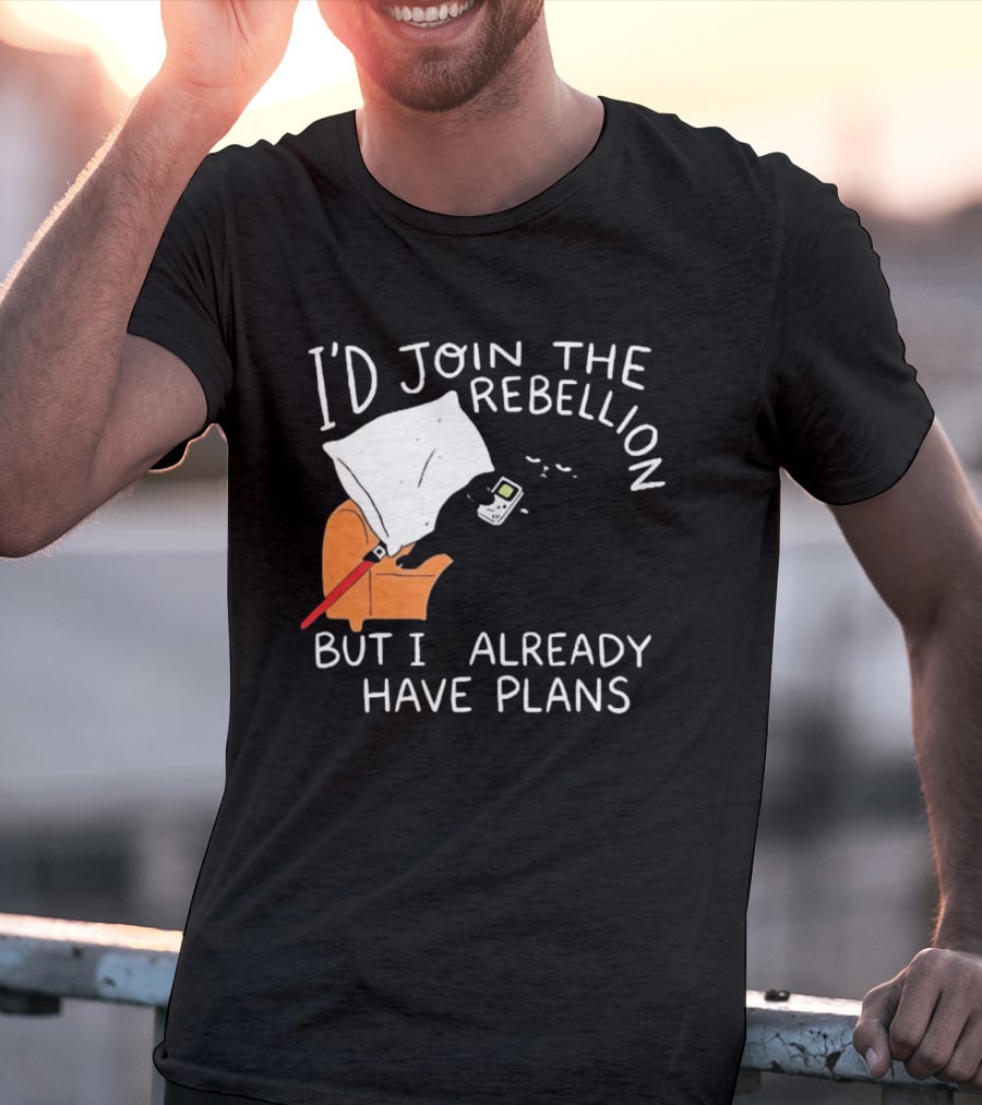 Lazy Cat Gaming Couch Rebellion Plans Funny Humor T-Shirt