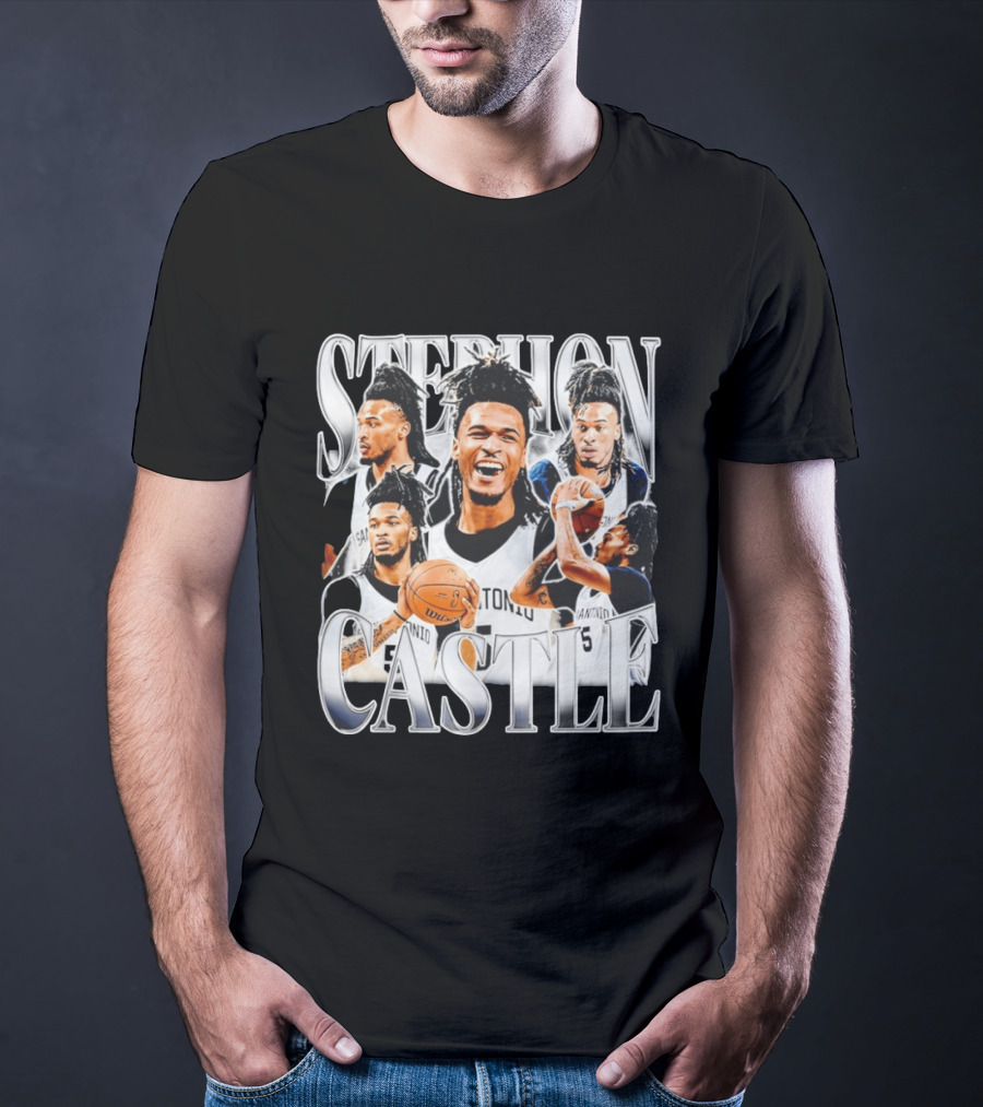 Stephon Castle San Antonio Spurs Basketball Wemby Game Day T-Shirt