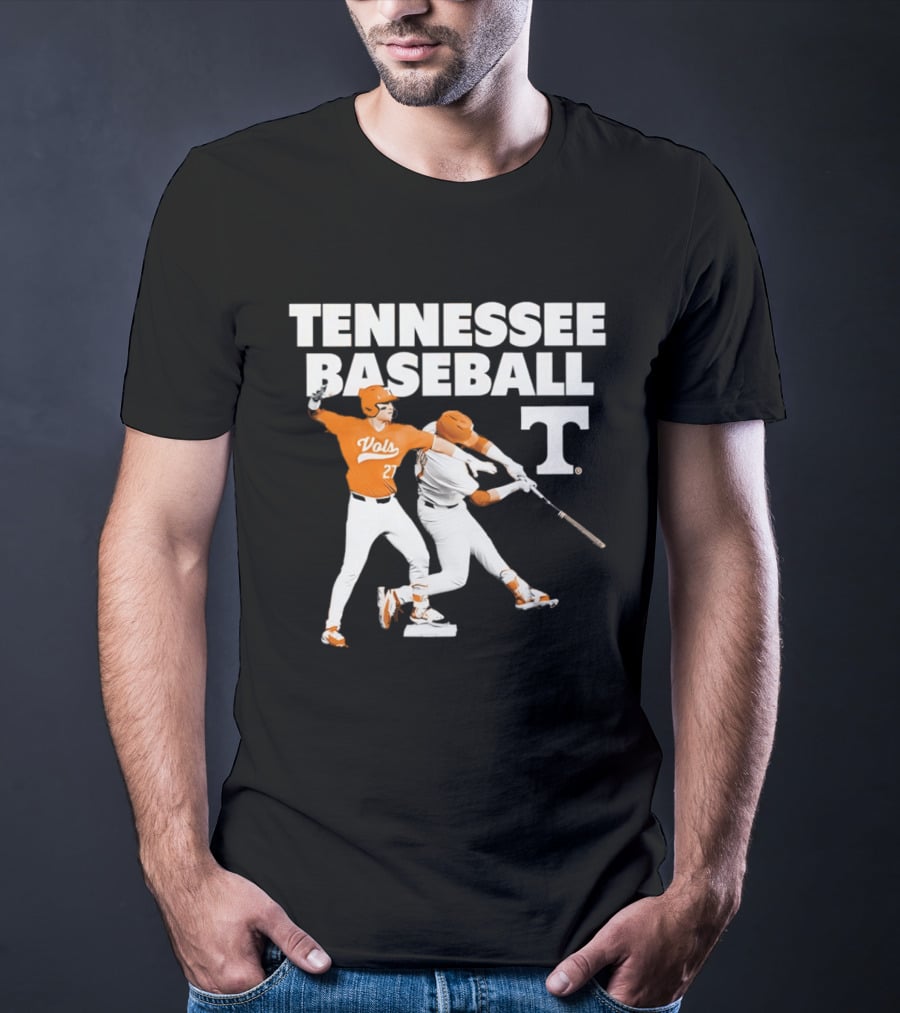 Tennessee Volunteers Baseball Vols Number 27 T-Shirt