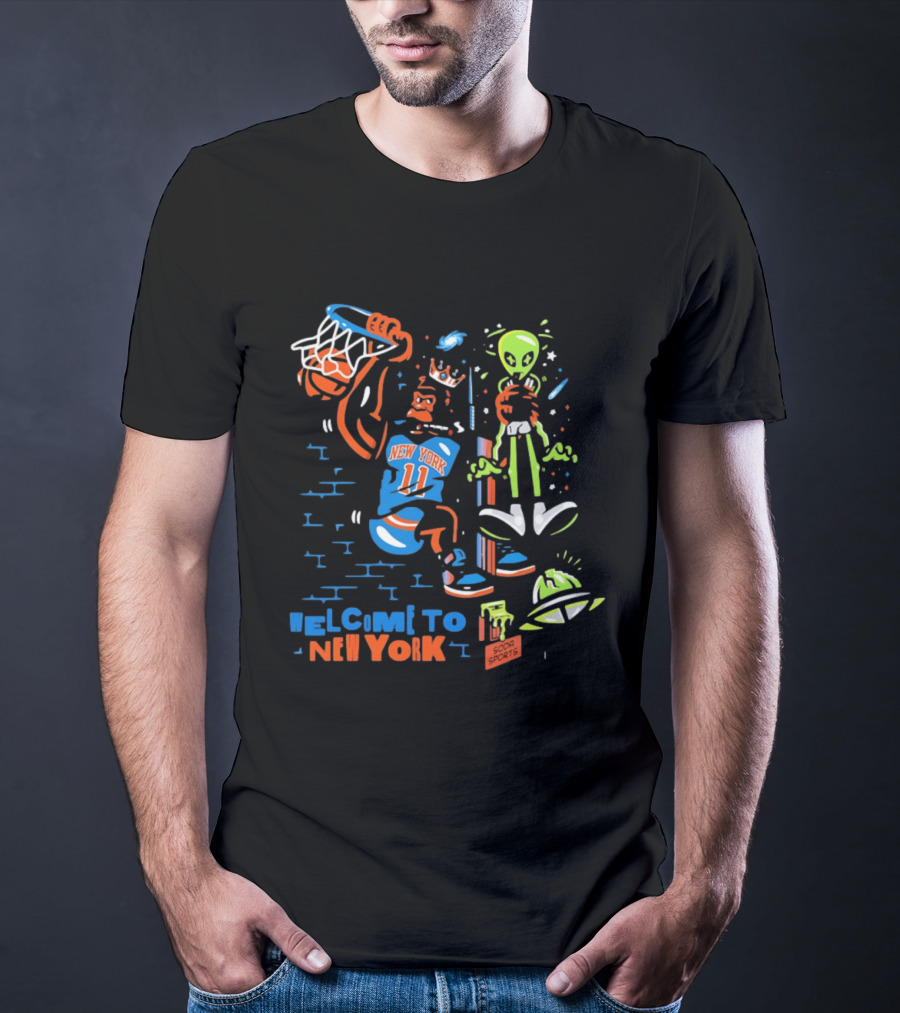 Welcome To New York NY Knicks Vs Spurs Soda Sports T-Shirt