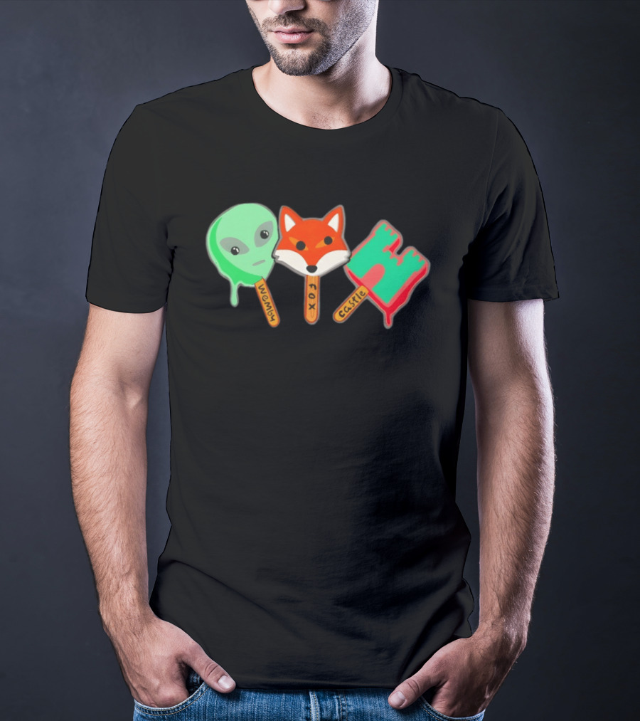 Wemby Fox Castle Popsicles Alien Fox 2026 San Antonio Spurs NBA Basketball T-Shirt