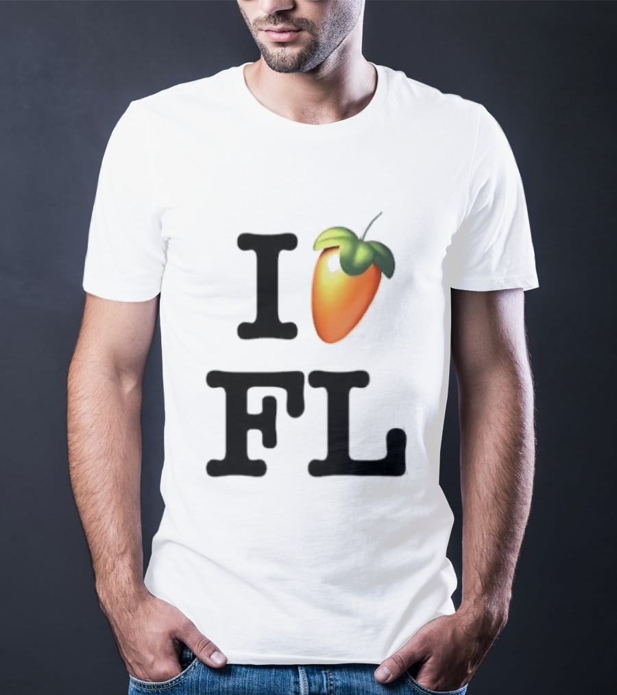 FL Studio I Love FL Logo Fruit T-Shirt