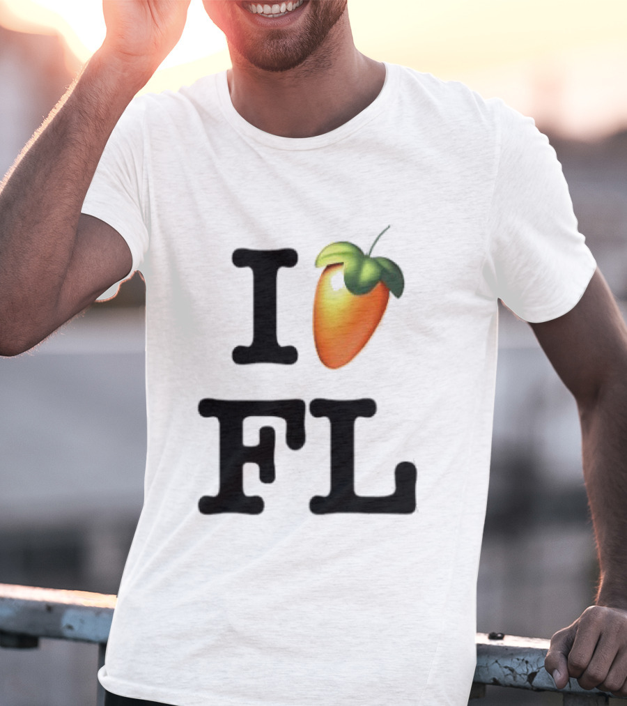 FL Studio I Love FL Logo Fruit T-Shirt