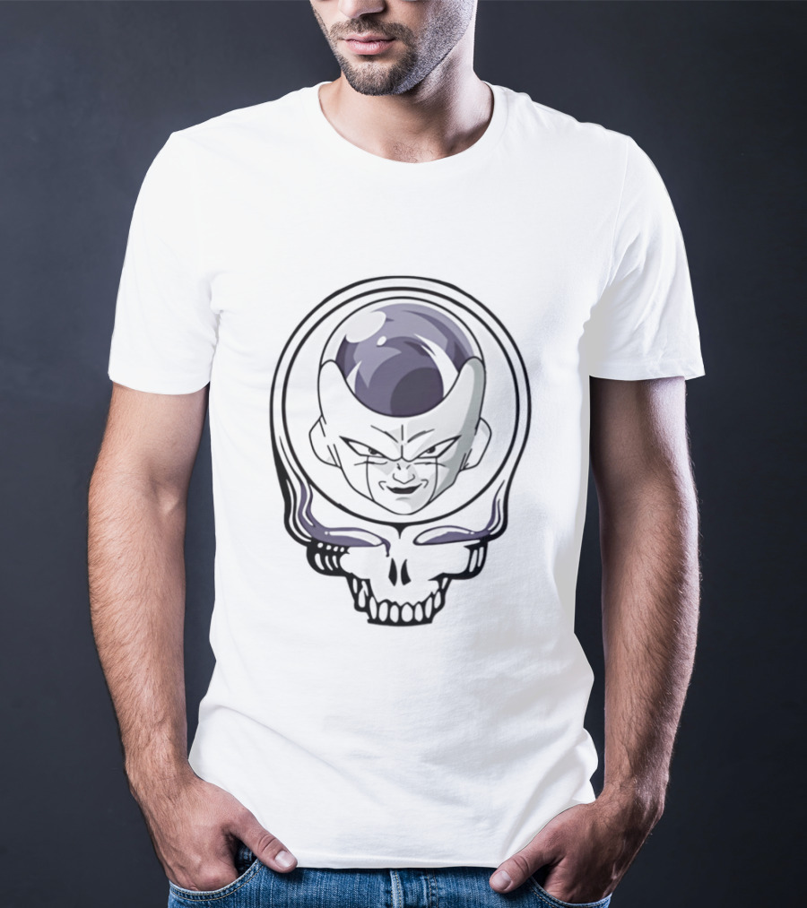 Frieza And Grateful Dead Skull Crossover Fusion T-Shirt