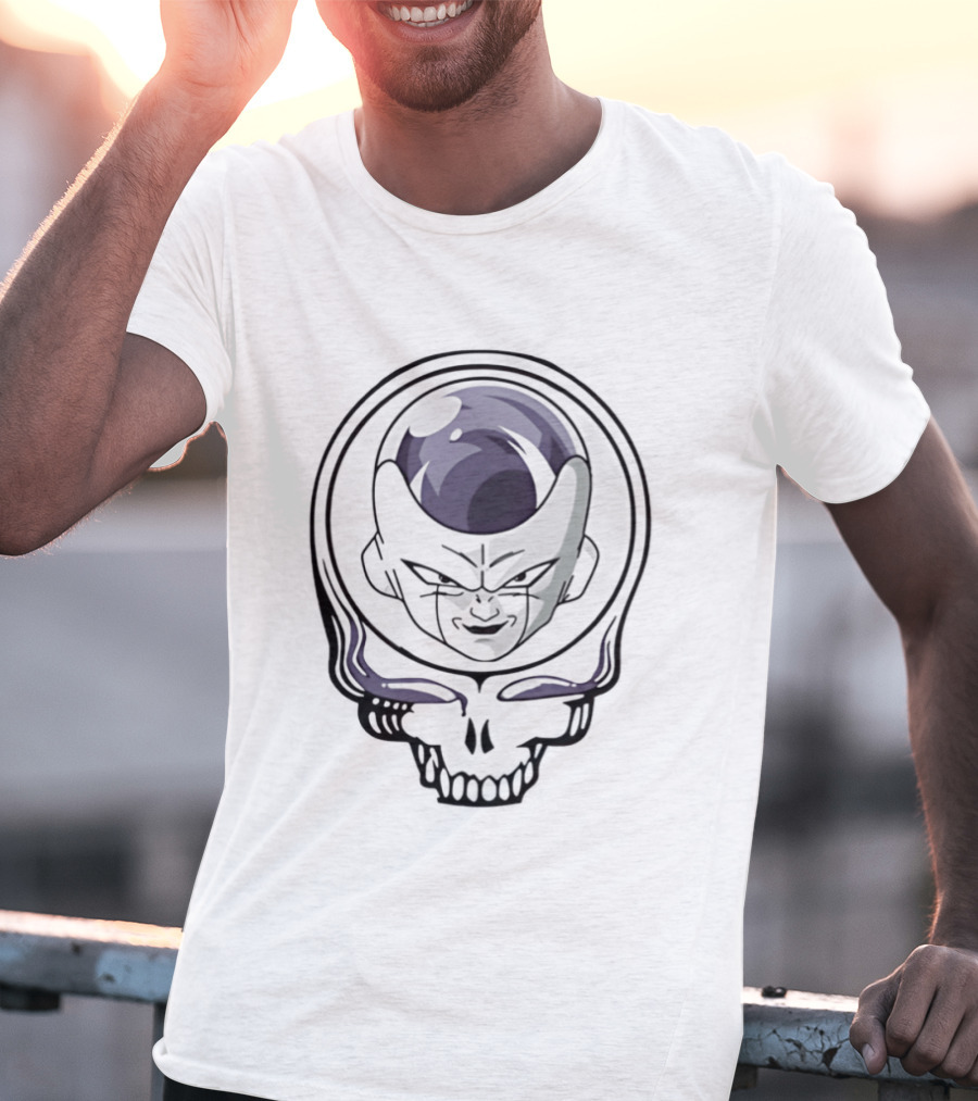 Frieza And Grateful Dead Skull Crossover Fusion T-Shirt