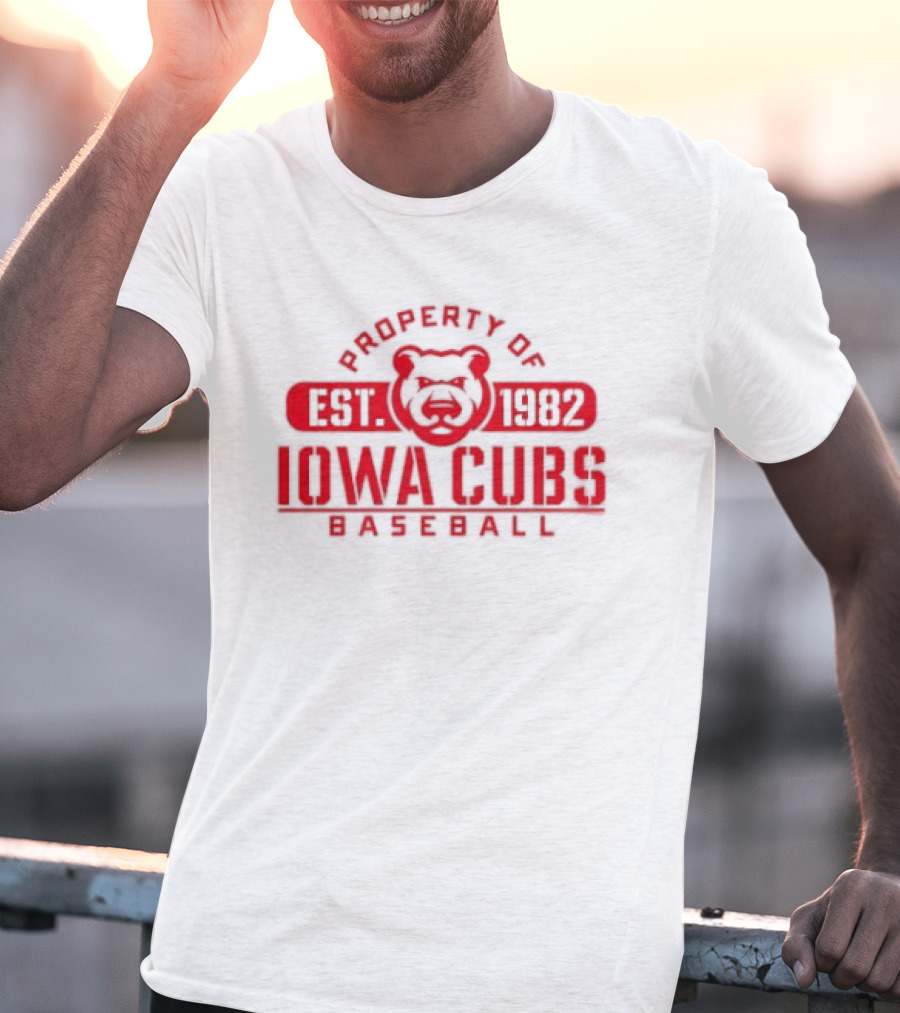 Property Of Iowa Cubs Baseball EST 1982 Minor League T-Shirt