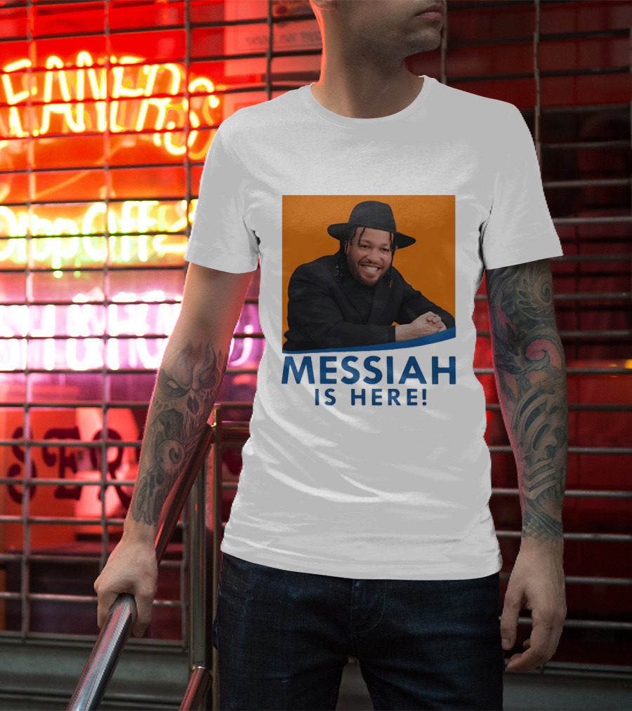 Jalen Brunson Nissim Black New York Knicks Messiah Is Here T-Shirt