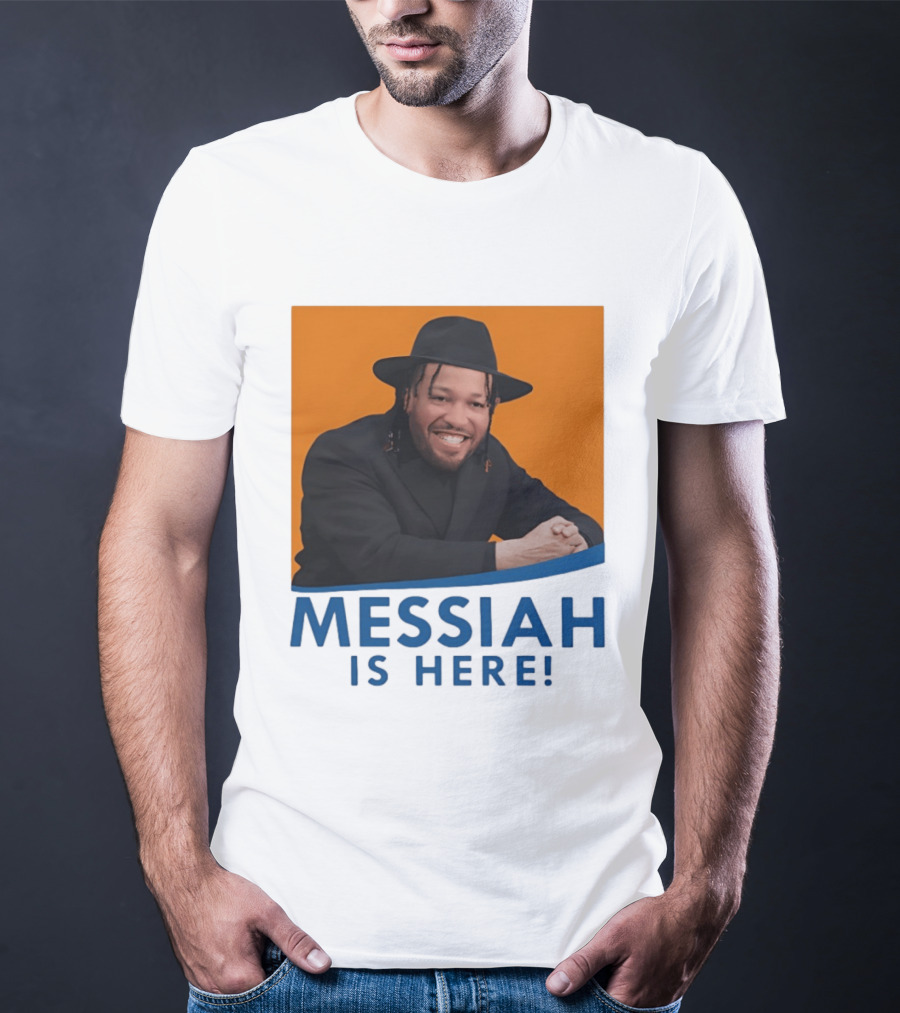 Jalen Brunson Nissim Black New York Knicks Messiah Is Here T-Shirt