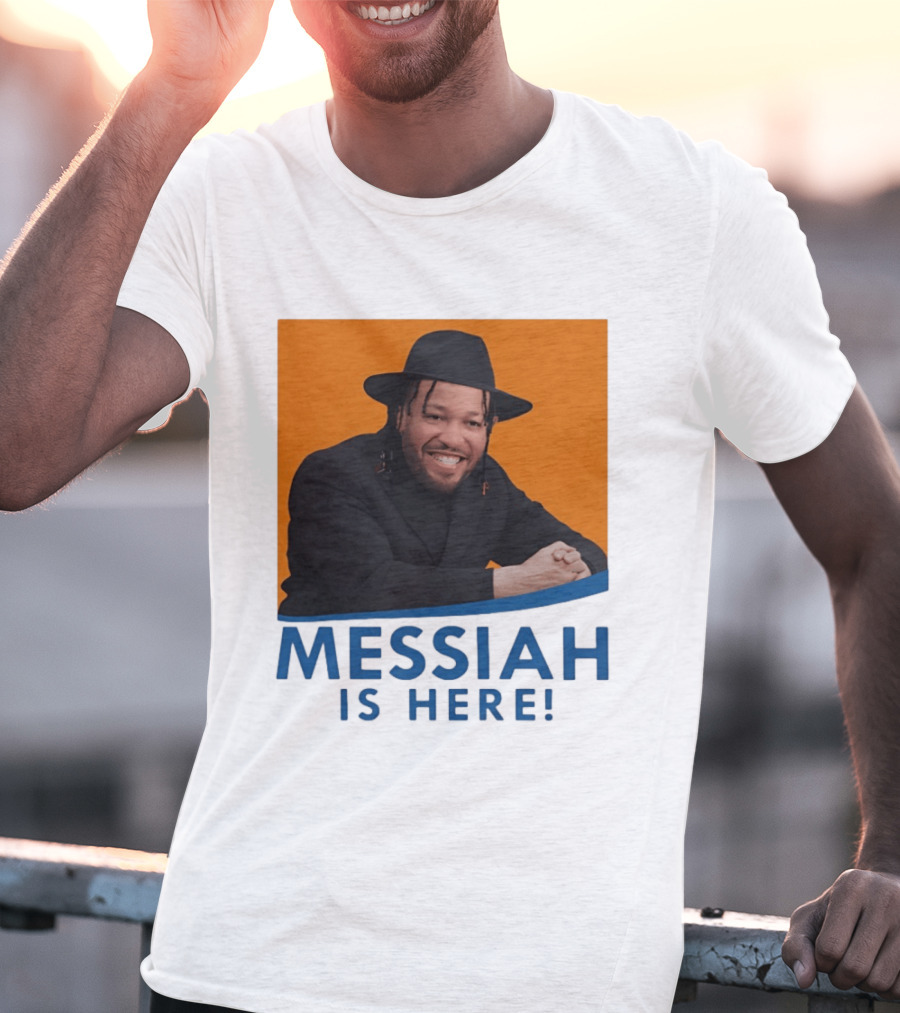 Jalen Brunson Nissim Black New York Knicks Messiah Is Here T-Shirt