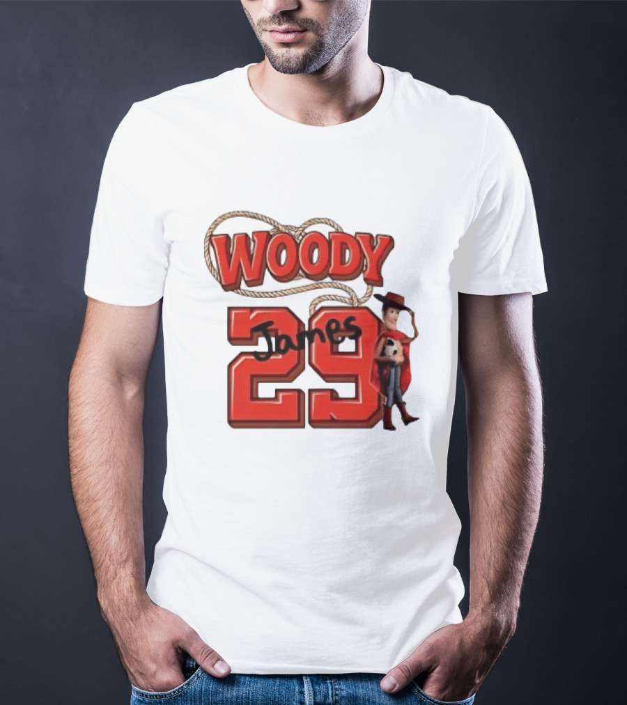 Woody James 29 Toy Story Character Soccer Ball T-Shirt
