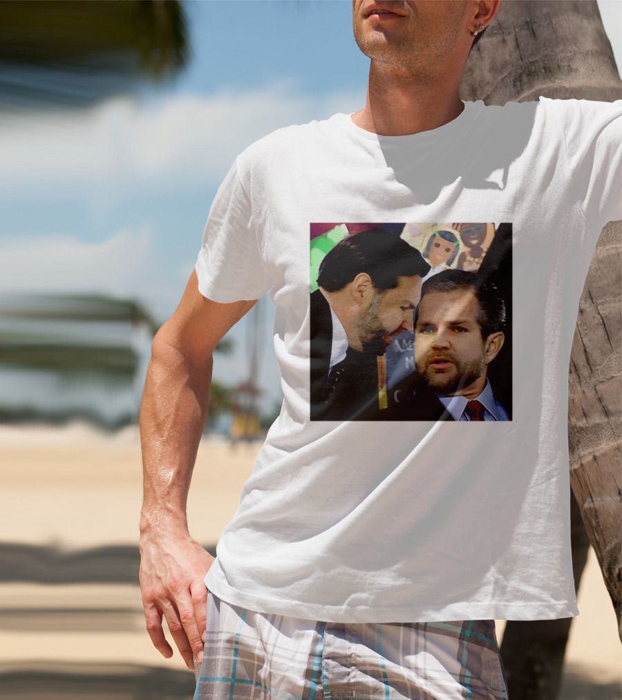 JD Vance And Jerry Falwell Jr Whispering In The American T-Shirt