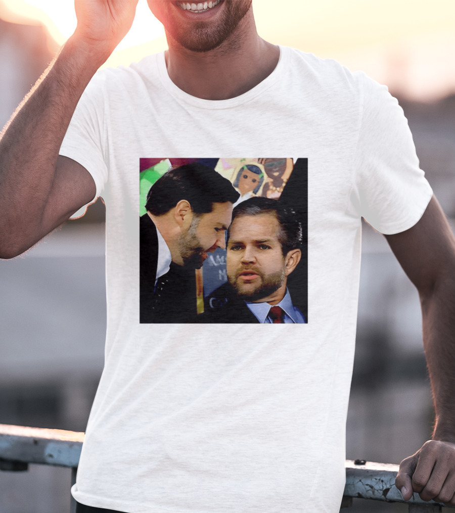 JD Vance And Jerry Falwell Jr Whispering In The American T-Shirt