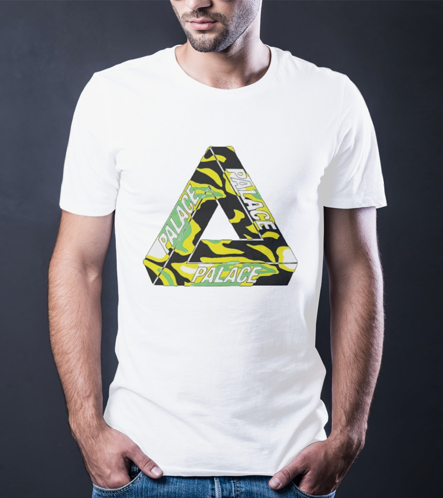 Palace Skateboards Tri Ferg Black Yellow Green Camo T-Shirt
