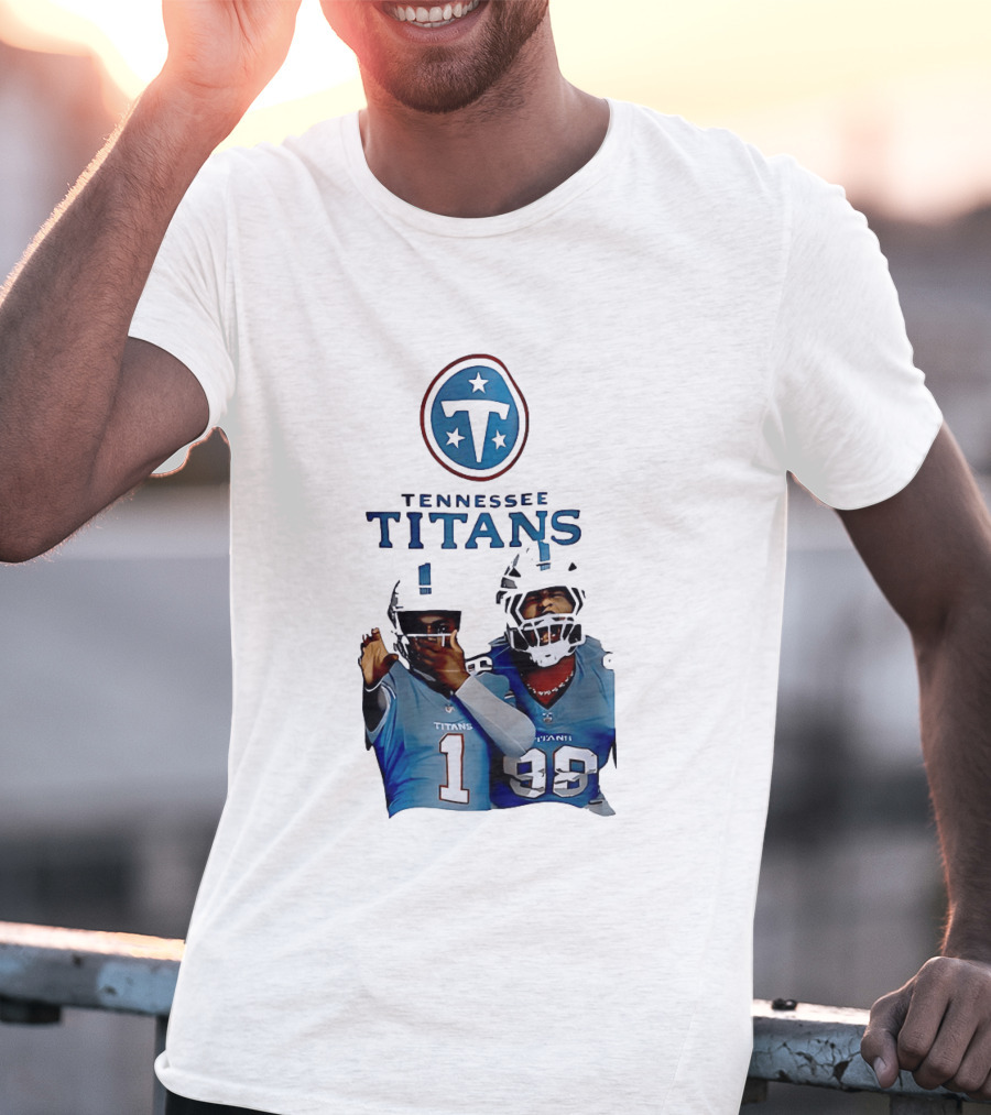Tennessee Titans Step Brothers Kyler Murray Jeffery Simmons T-Shirt