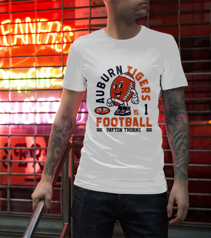 Auburn Tigers Football Payton Thorne Number 1 T-Shirt