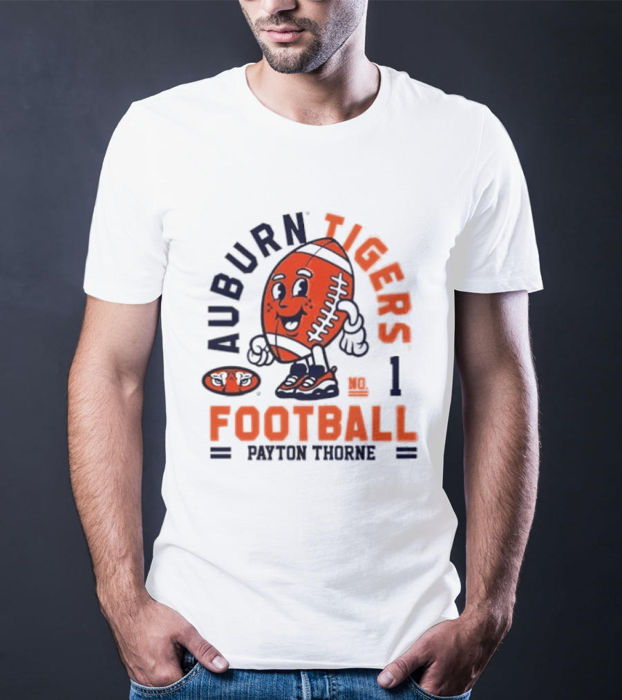 Auburn Tigers Football Payton Thorne Number 1 T-Shirt