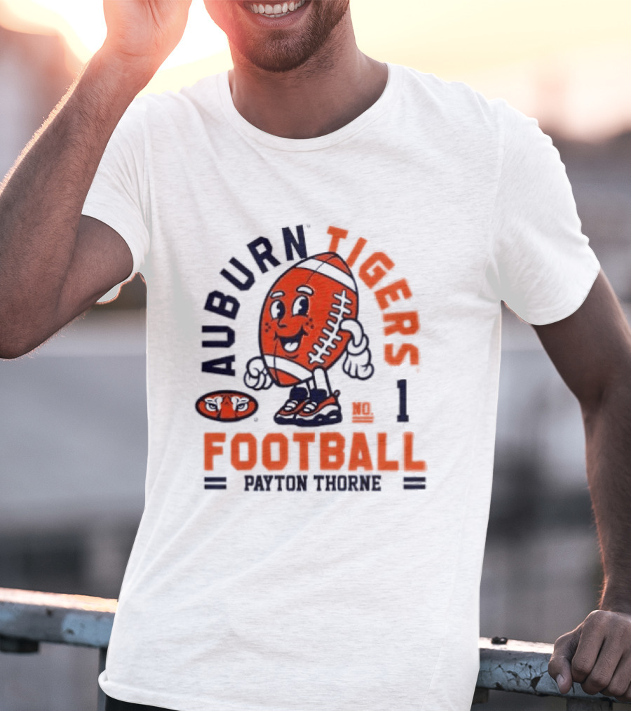 Auburn Tigers Football Payton Thorne Number 1 T-Shirt