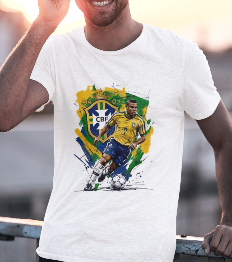 Ronaldo Nazario Brazil 1994 2002 CBF World Cup Legends T-Shirt