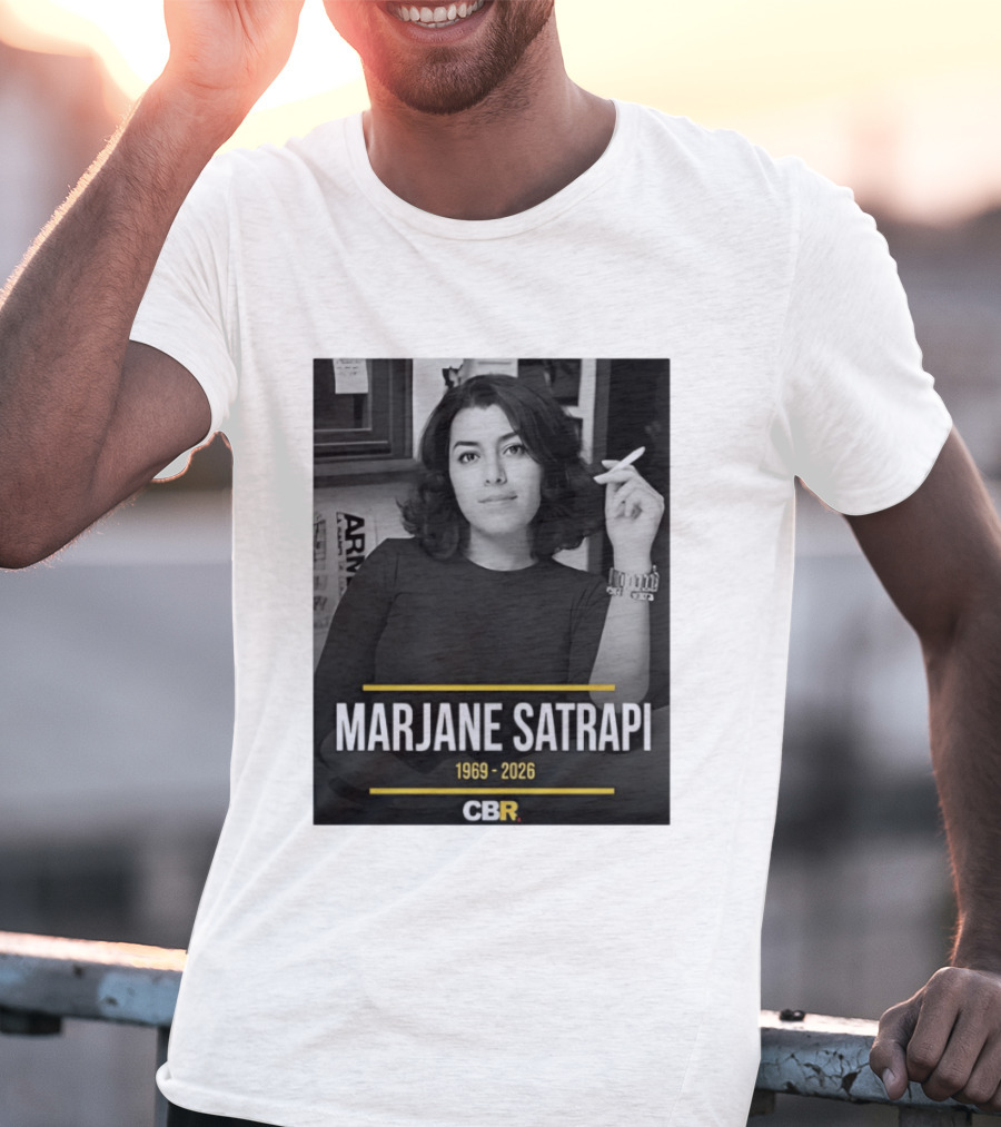 Marjane Satrapi 1969 2026 CBR Memorial T-Shirt