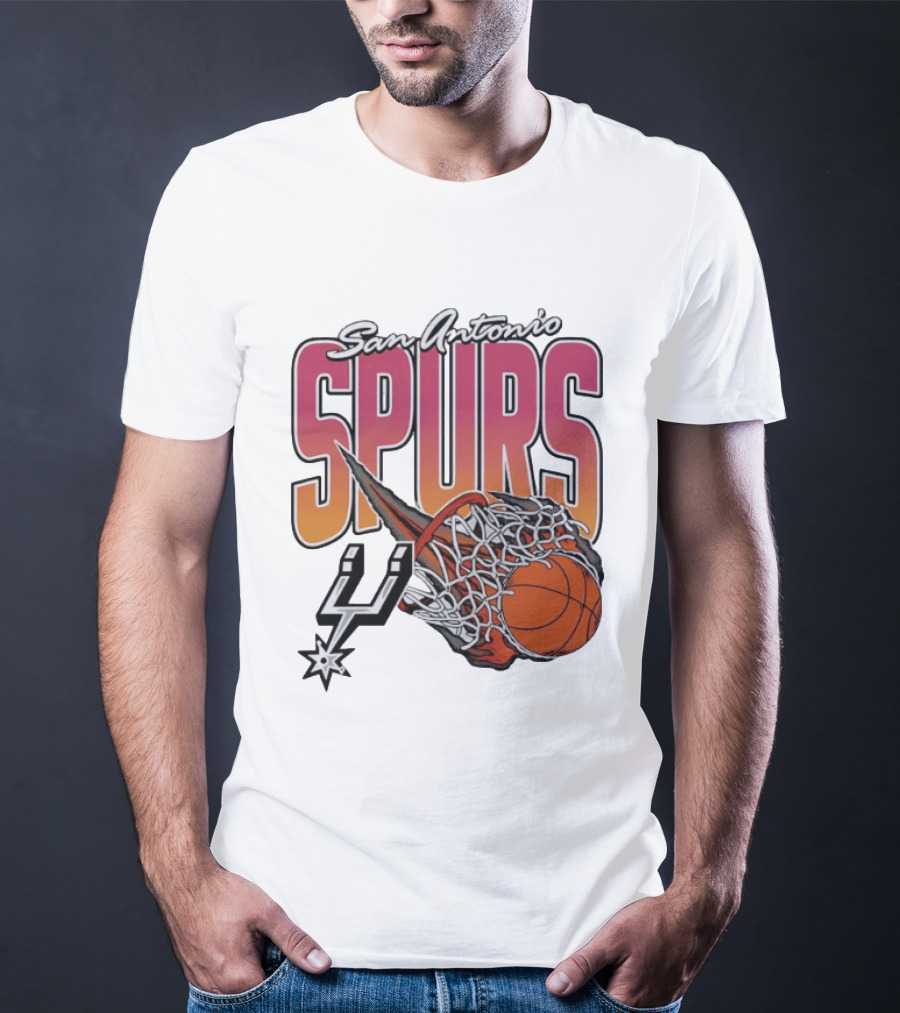 San Antonio Spurs Teal Basketball Explosion T-Shirt