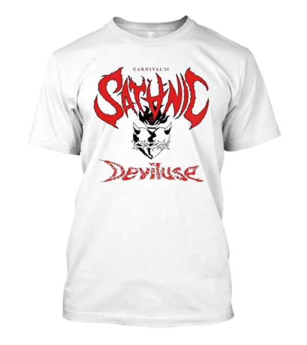 Satanic Carnival 26 Deviluse Heart With Thorns And Horns T-Shirt